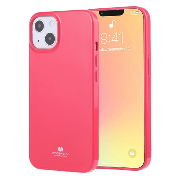 GOOSPERY JELLY Full Coverage Soft Case For iPhone 13(Rose Red)