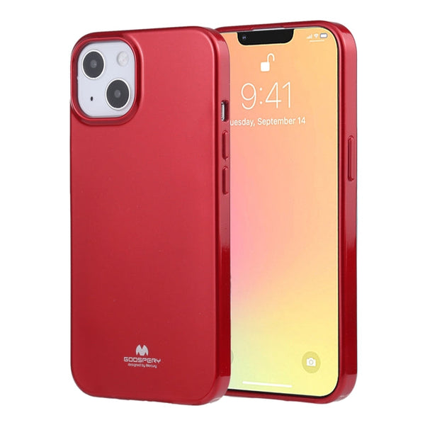 GOOSPERY JELLY Full Coverage Soft Case For iPhone 13(Red)