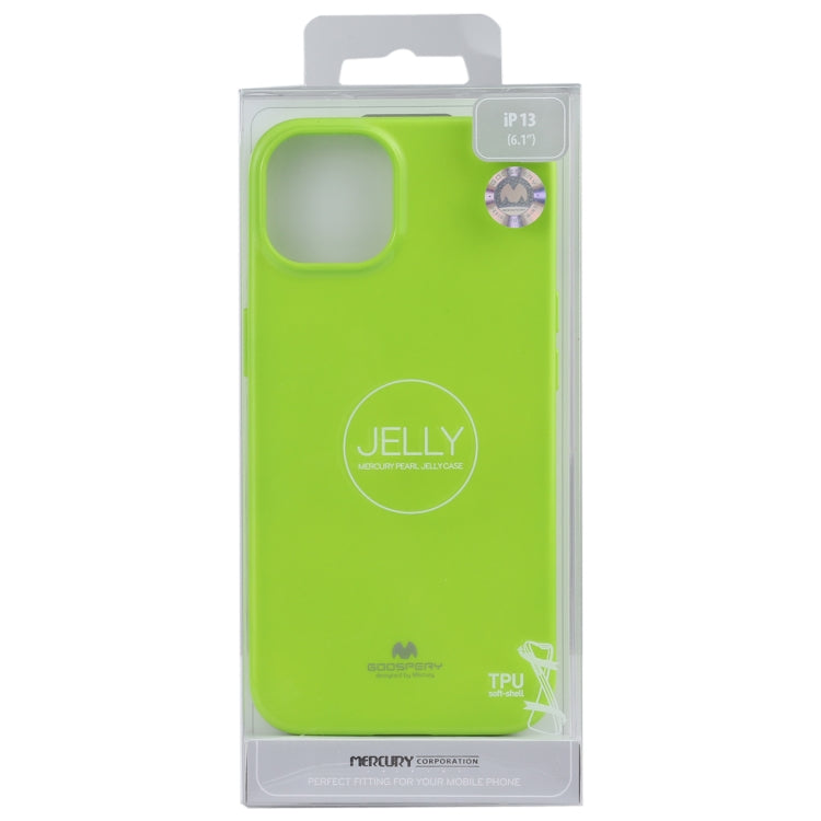GOOSPERY JELLY Full Coverage Soft Case For iPhone 13(Green)