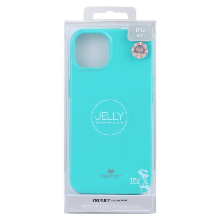 GOOSPERY JELLY Full Coverage Soft Case For iPhone 13(Blue)