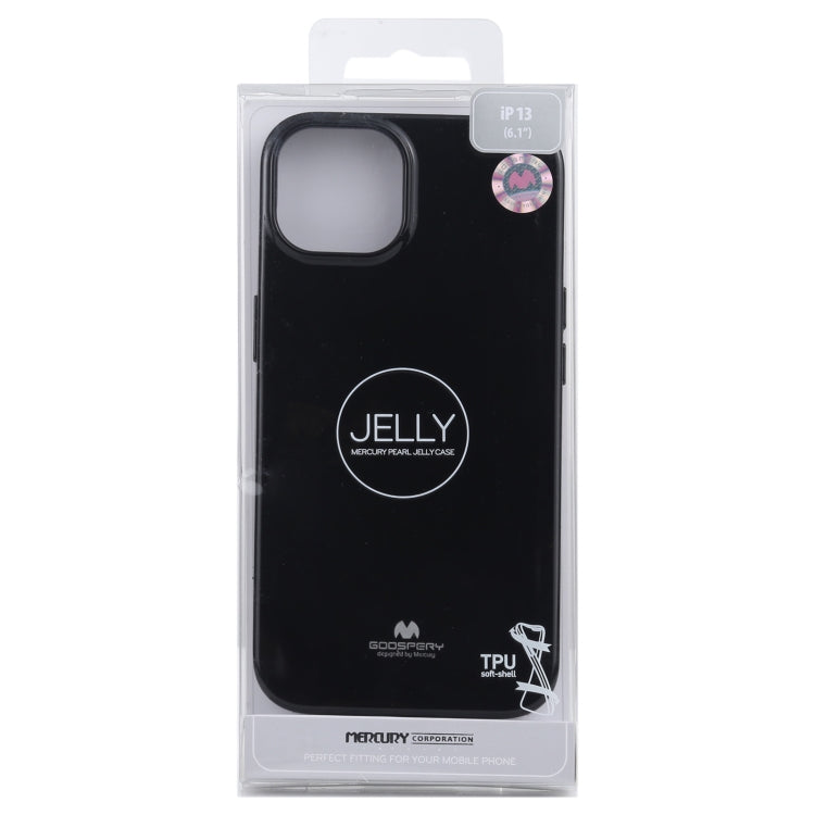 GOOSPERY JELLY Full Coverage Soft Case For iPhone 13(Black)