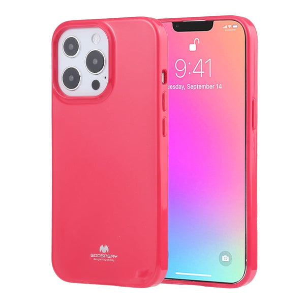GOOSPERY JELLY Full Coverage Soft Case For iPhone 13 Pro(Rose Red)