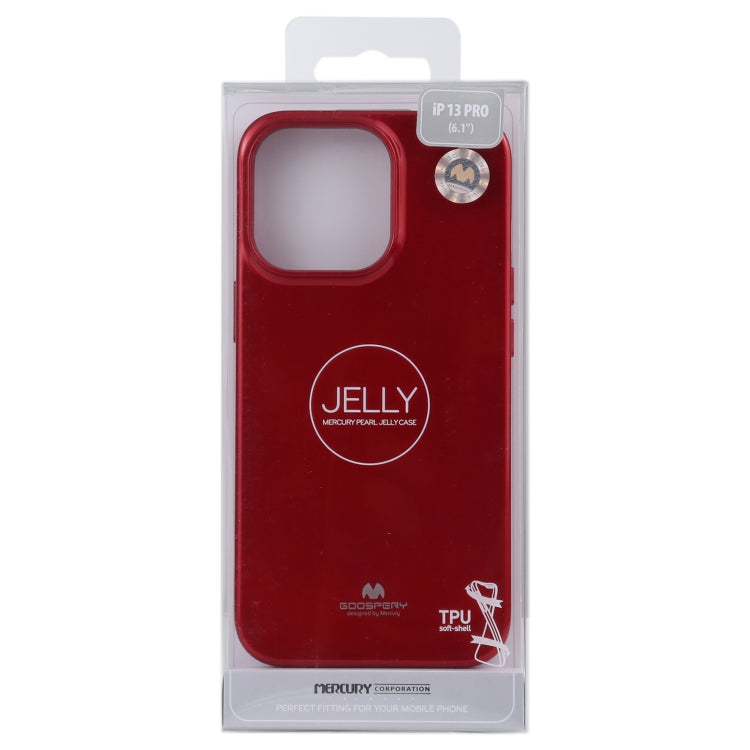 GOOSPERY JELLY Full Coverage Soft Case For iPhone 13 Pro(Red)