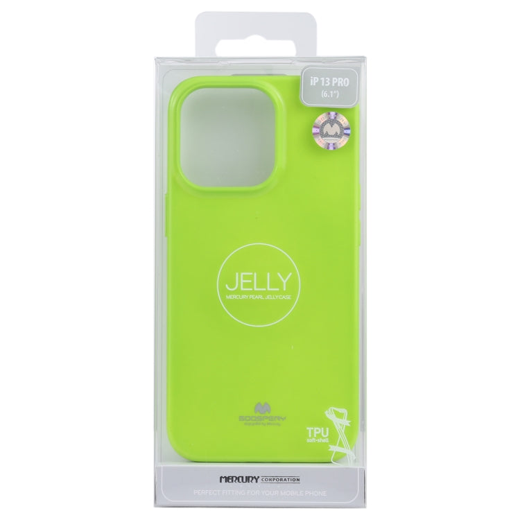 GOOSPERY JELLY Full Coverage Soft Case For iPhone 13 Pro(Green)