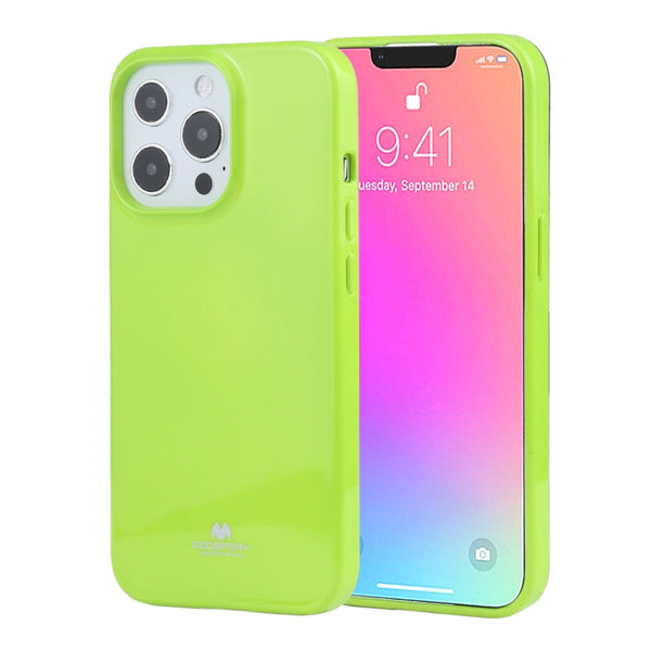 GOOSPERY JELLY Full Coverage Soft Case For iPhone 13 Pro(Green)