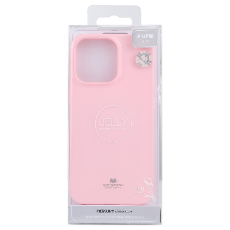 GOOSPERY JELLY Full Coverage Soft Case For iPhone 13 Pro(Pink)