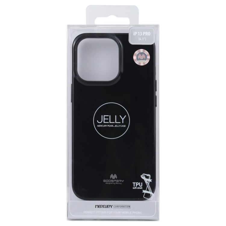 GOOSPERY JELLY Full Coverage Soft Case For iPhone 13 Pro(Black)