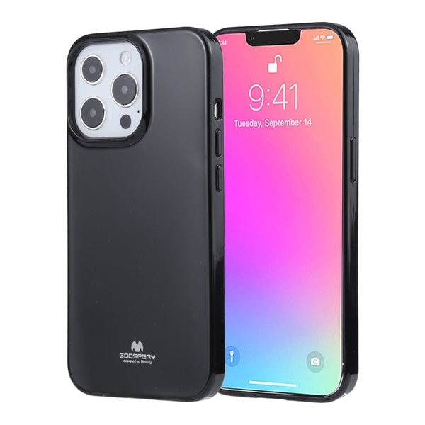 GOOSPERY JELLY Full Coverage Soft Case For iPhone 13 Pro(Black)