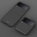 For Samsung Galaxy Z Flip3 5G Skin Feel Shockproof PC Fold Protective Case(Black)