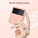 For Samsung Galaxy Z Flip3 5G Skin Feel Shockproof PC Fold Protective Case(Black)