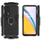 For OnePlus Nord 2 5G PC + TPU Shockproof Protective Case with Magnetic Ring Holder(Black)