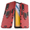 For OnePlus Nord 2 5G PC + TPU Shockproof Protective Case with Magnetic Ring Holder(Red)