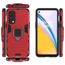 For OnePlus Nord 2 5G PC + TPU Shockproof Protective Case with Magnetic Ring Holder(Red)