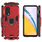 For OnePlus Nord 2 5G PC + TPU Shockproof Protective Case with Magnetic Ring Holder(Red)