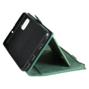 For Samsung Galaxy A51 Side Zipper Back Card Horizontal Flip PU Leather Case with Card Slots & Wallet & Photo Frame & Lanyard(Green)