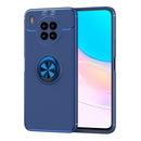For Huawei nova 8i Metal Ring Holder 360 Degree Rotating TPU Case(Blue)