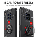 For Huawei nova 8i Metal Ring Holder 360 Degree Rotating TPU Case(Blue)