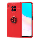 For Huawei nova 8i Metal Ring Holder 360 Degree Rotating TPU Case(Red)