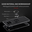 For Huawei nova 8i Metal Ring Holder 360 Degree Rotating TPU Case(Red)