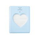 Hollow Heart 64 Pockets Photo Book Album Name Card Holder for Fujifilm Instax Mini 8 /7s /70 /25 /50s /90(Sky Blue)