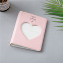 Hollow Heart 64 Pockets Photo Book Album Name Card Holder for Fujifilm Instax Mini 8 /7s /70 /25 /50s /90(Pink)