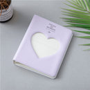 Hollow Heart 64 Pockets Photo Book Album Name Card Holder for Fujifilm Instax Mini 8 /7s /70 /25 /50s /90(Light Purple)