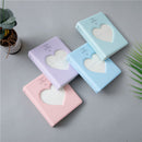 Hollow Heart 64 Pockets Photo Book Album Name Card Holder for Fujifilm Instax Mini 8 /7s /70 /25 /50s /90(Sky Blue)