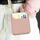 For Samsung Galaxy Z Flip GKK Cross Texture Card Phone Folding Beauty Bag Leather Case(Red)