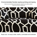 Double Seat Full Coverage Elastic Non-slip Sofa Cover(Fashion Black)