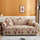 Double Seat Full Coverage Elastic Non-slip Sofa Cover(Flowers Bloom)