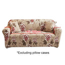 Double Seat Full Coverage Elastic Non-slip Sofa Cover(Flowers Bloom)