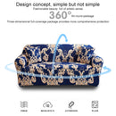Double Seat Full Coverage Elastic Non-slip Sofa Cover(Classic Elements)