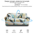 Double Seat Full Coverage Elastic Non-slip Sofa Cover(Fantasy)