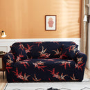 Double Seat Full Coverage Elastic Non-slip Sofa Cover(Golden Wheat Leaf)