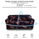 Double Seat Full Coverage Elastic Non-slip Sofa Cover(Golden Wheat Leaf)