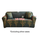 Double Seat Full Coverage Elastic Non-slip Sofa Cover(Fortune Tree)