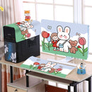 Desktop Computer LCD Monitor Cloth Dust-proof Cover, Size:24 inch(Cute Rabbit)