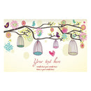 Household Cloth Dust-proof Cover for Television, Size:52 inch(Birds and Flowers)