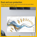Household Cloth Dust-proof Cover for Television, Size:52 inch(Marble)