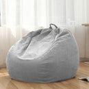 Corduroy Lazy Bean Bag Chair Sofa Cover, Size:85x110cm(Dark Green)