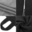 Corduroy Lazy Bean Bag Chair Sofa Cover, Size:100x120cm(Dark Grey)