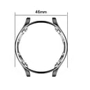 For Samsung Galaxy Watch4 Classic 46mm Electroplating Hollow Half-pack TPU Protective Case(Transparent)