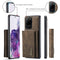For Samsung Galaxy S20 Ultra DG.MING M1 Series 3-Fold Multi Card Wallet + Magnetic Back Cover Shockproof Case with Holder Function(Coffee)