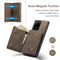 For Samsung Galaxy S20 Ultra DG.MING M1 Series 3-Fold Multi Card Wallet + Magnetic Back Cover Shockproof Case with Holder Function(Coffee)