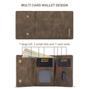 For Samsung Galaxy S20 Ultra DG.MING M1 Series 3-Fold Multi Card Wallet + Magnetic Back Cover Shockproof Case with Holder Function(Coffee)