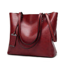 Fashion PU Leather Ladies HandBags Women Messenger Bags Crossbody Shoulder Bag(Wine Red)