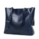 Fashion PU Leather Ladies HandBags Women Messenger Bags Crossbody Shoulder Bag(Dark Blue)