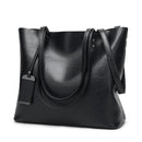 Fashion PU Leather Ladies HandBags Women Messenger Bags Crossbody Shoulder Bag(Black)