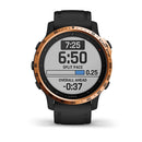 For Garmin Fenix 6s/ 6s Pro/6s Sapphire Smart Watch Steel Bezel Ring, A Version(Rose Gold Ring Black Letter)