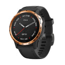For Garmin Fenix 6s/ 6s Pro/6s Sapphire Smart Watch Steel Bezel Ring, A Version(Rose Gold Ring Black Letter)